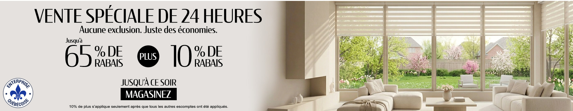 50% + 28% de rabais supplémentaire sur tout