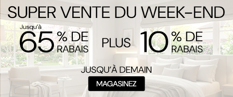 50% + 28% de rabais supplémentaire sur tout