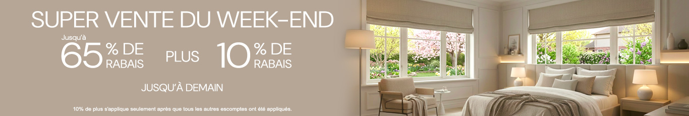 50% + 28% de rabais supplémentaire sur tout