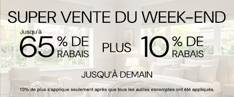 50% + 28% de rabais supplémentaire sur tout