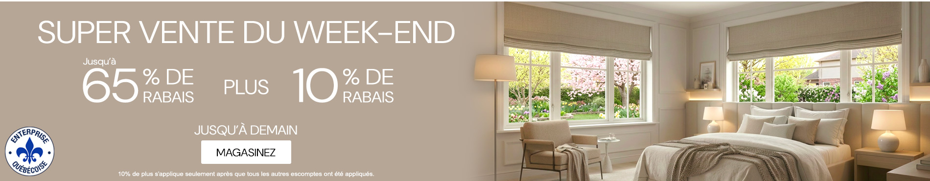 50% + 28% de rabais supplémentaire sur tout