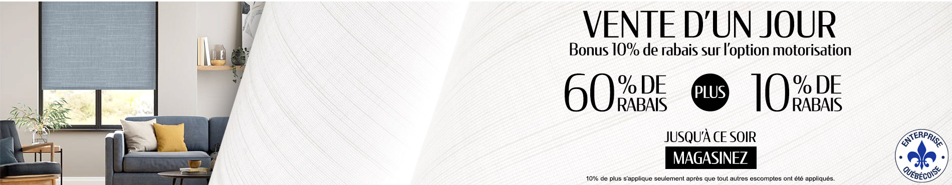 60% + 10% supplémentaire sur tout