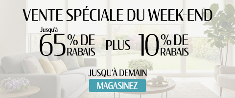 50% + 28% de rabais supplémentaire sur tout