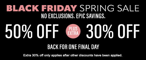 50% off everything + 30% off
