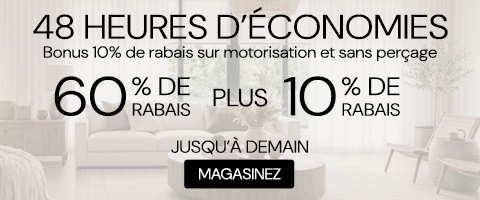 60% + 10% de rabais supplémentaire sur tout