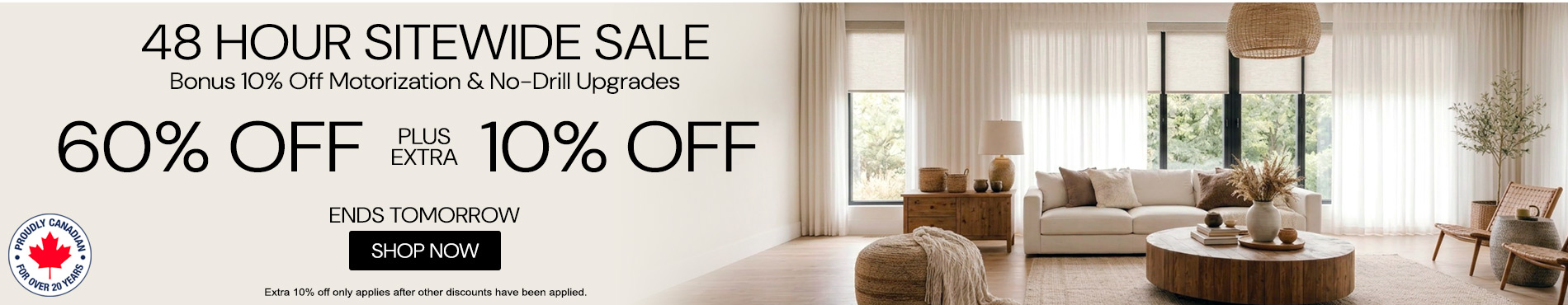 60% off everything + extra 10% off everything