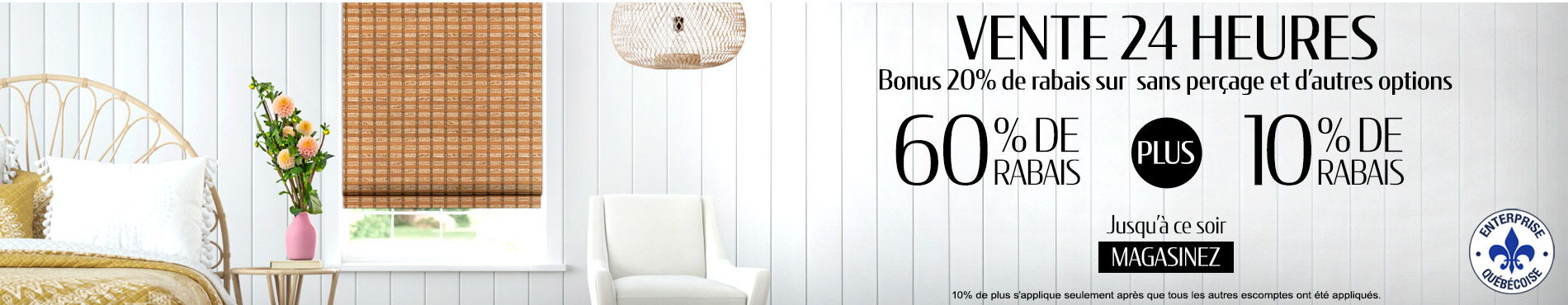 60% + 10% supplémentaire sur tout