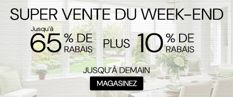 50% + 28% de rabais supplémentaire sur tout
