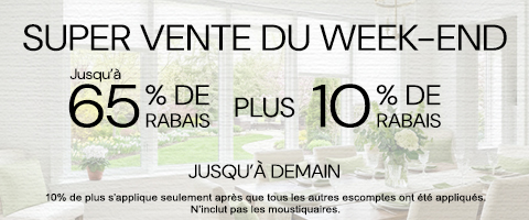 50% + 28% de rabais supplémentaire sur tout