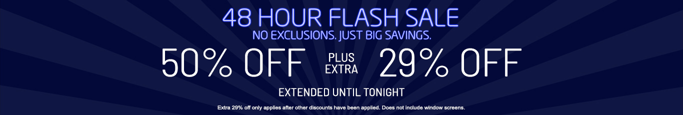 50% off everything + 29% off