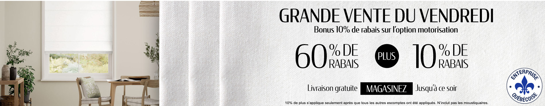 jusqu'à 60% + 10% supplémentaire sur tout