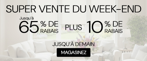 50% + 28% de rabais supplémentaire sur tout