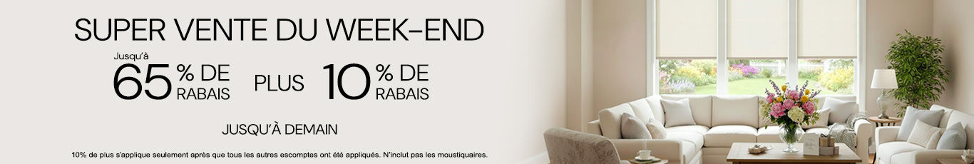 50% + 28% de rabais supplémentaire sur tout