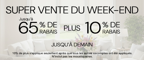 50% + 28% de rabais supplémentaire sur tout
