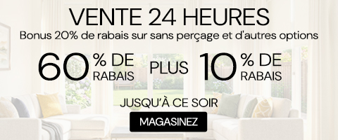 60% + 10% de rabais supplémentaire sur tout