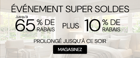 50% + 28% de rabais supplémentaire sur tout