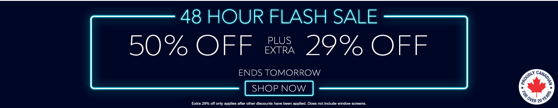 50% off everything + 29% off