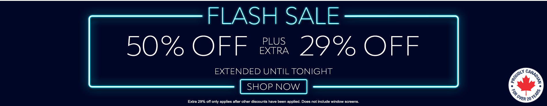 50% off everything + 29% off