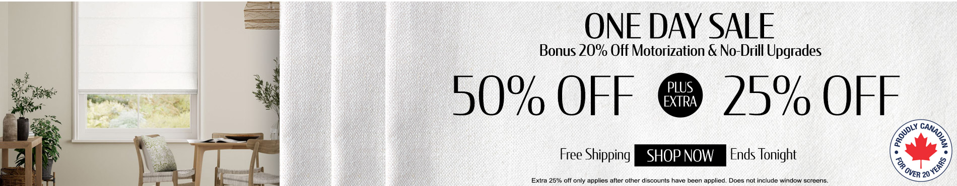 50% off everything + 25% off
