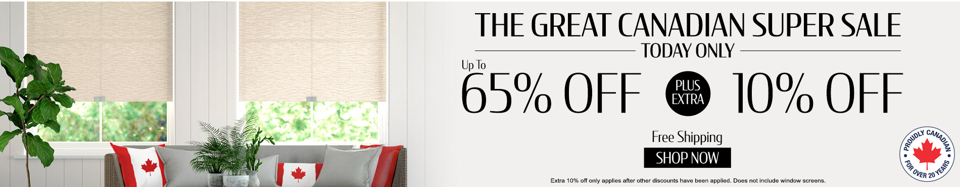 Save up to 65% + extra 10% on everything