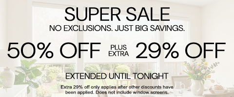 50% off everything + 29% off