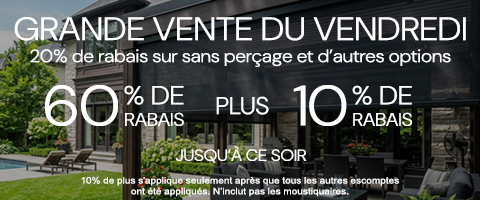 60% + 10% de rabais supplémentaire sur tout