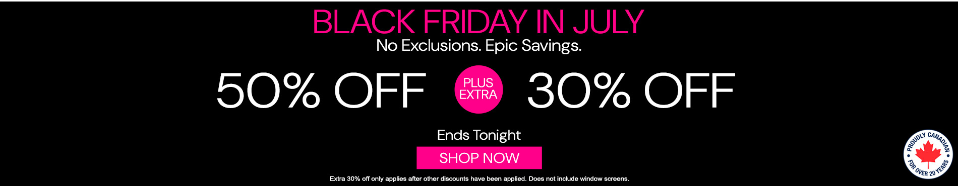50% off everything + 30% off
