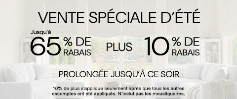 50% + 28% de rabais supplémentaire sur tout