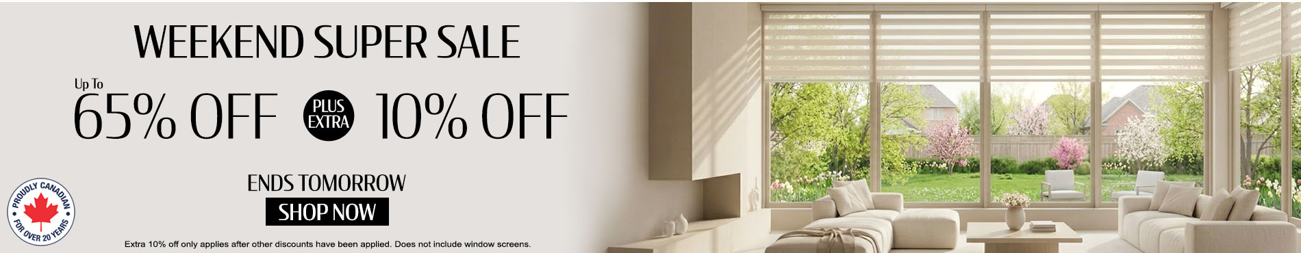 Save up to 65% + extra 10% on everything