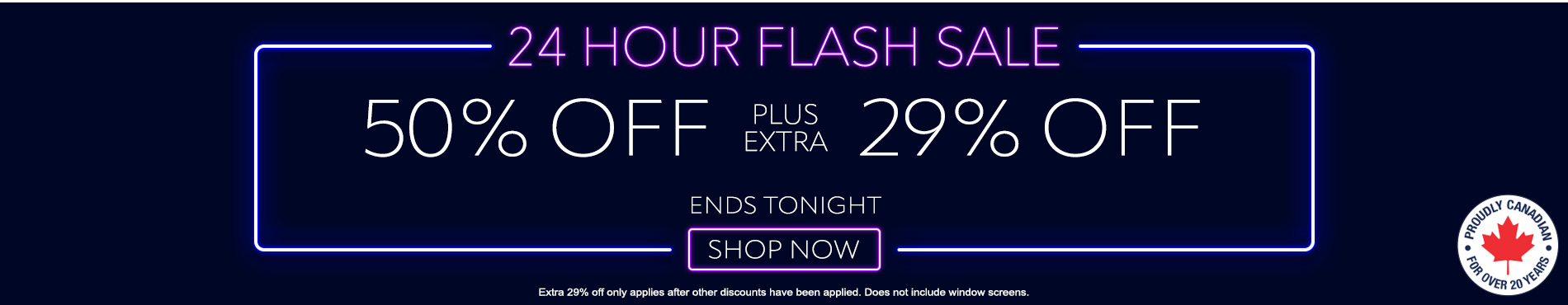 50% off everything + 29% off