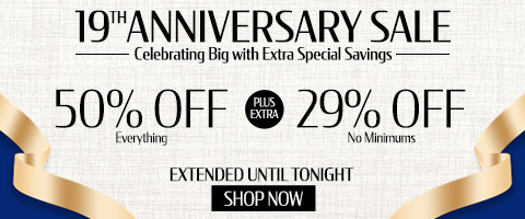 50% off everything + 29% off