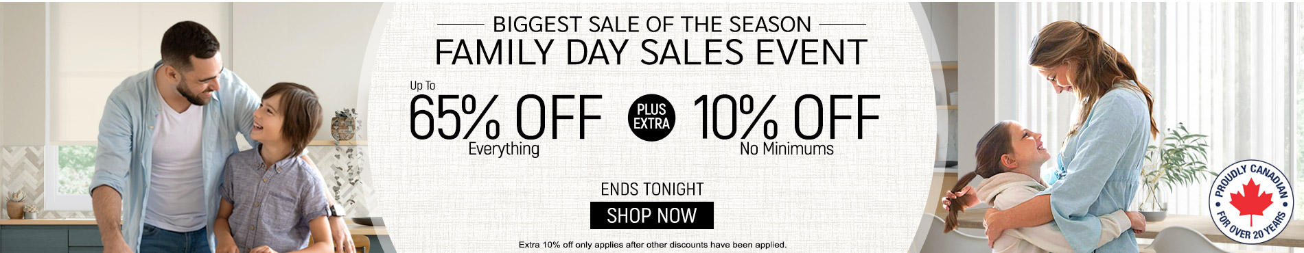 Up to 65% off everything + 10% off