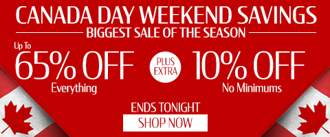 Up to 65% off everything + extra 10% off