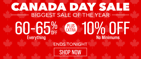 60-65% off everything + extra 10% off
