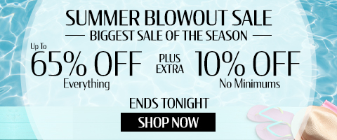 Up to 65% off everything + extra 10% off
