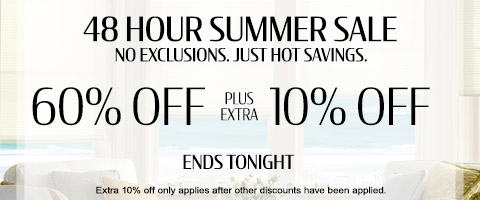 60% + extra 10% off everything