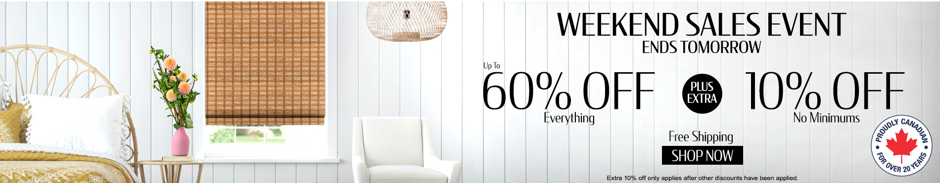Save up to 60% + extra 10% on everything