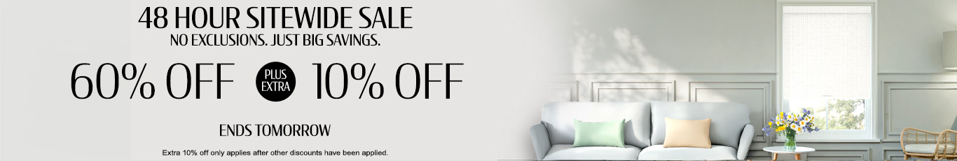 60% + extra 10% off everything