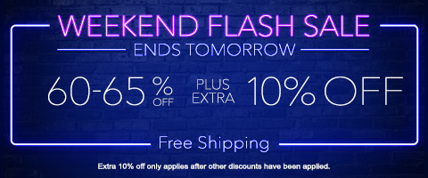 60-65% off everything + extra 10% off