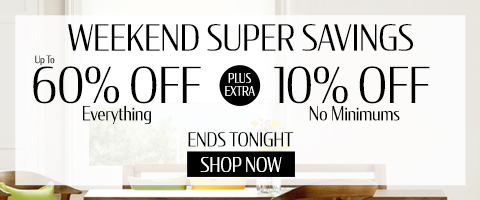 Save up to 60% + extra 10% on everything