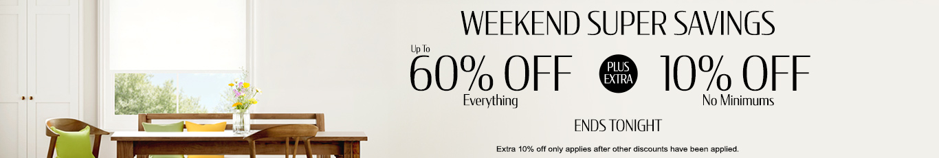 Save up to 60% + extra 10% off everything