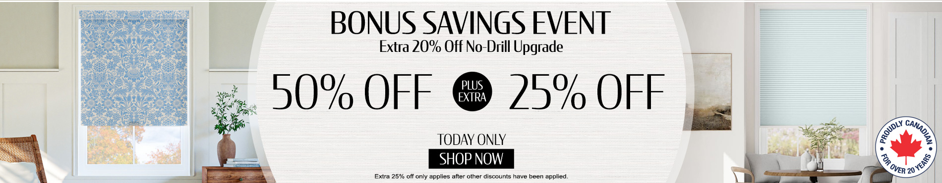 50% off everything + 25% off