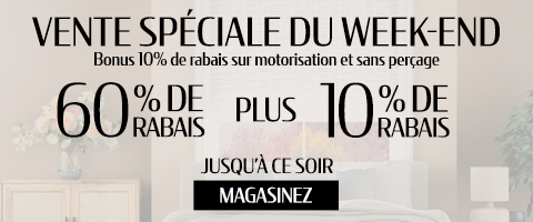 60% + 10% de rabais supplémentaire sur tout