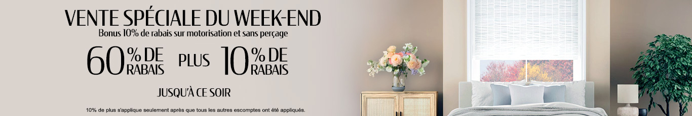 60% + 10% de rabais supplémentaire sur tout