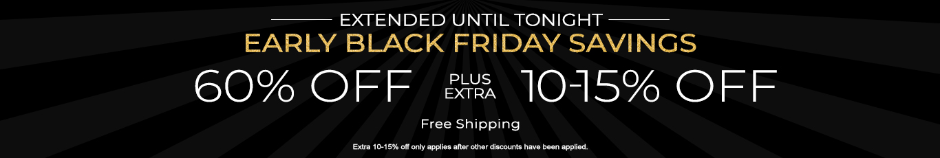 60% + extra 10 - 15% off everything