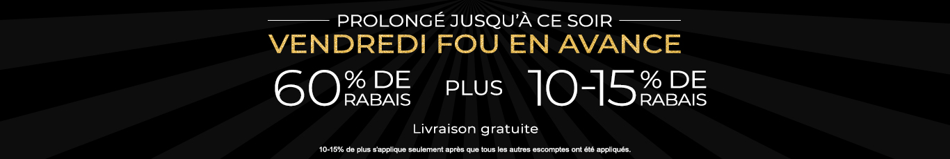 60% + 10 - 15% supplémentaire sur tout