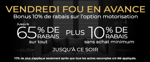 Jusqu'à 60% + 10% de rabais supplémentaire sur tout