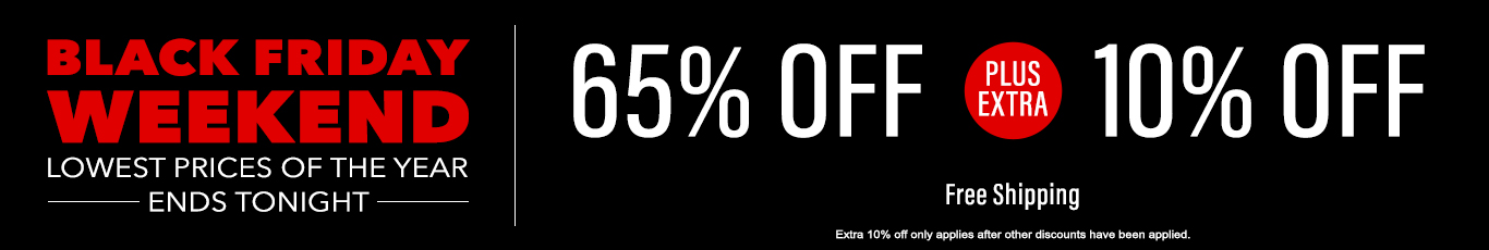 65% off everything + 10% off 