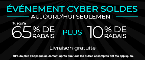 Jusqu'à 60% + 10% de rabais supplémentaire sur tout