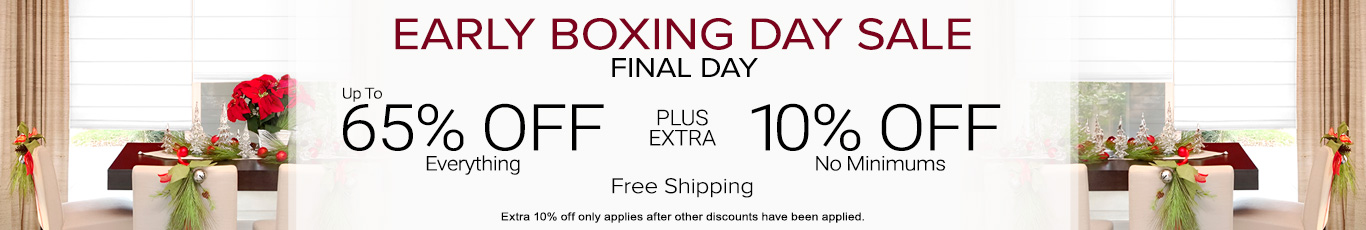 Up to 65% off everything + 10% off 